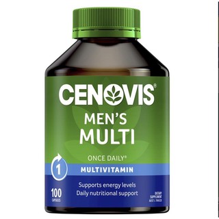 Cenovis Once Daily Mens Multi Vitamins &amp; Minerals 100 Capsules(สินค้า pre-order)