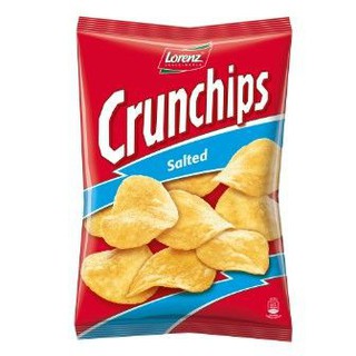 Lorenz Crunchips Salted 100g. ลอเรนซ์ขนมขบเคี้ยวรสเค็ม 100 กรัม