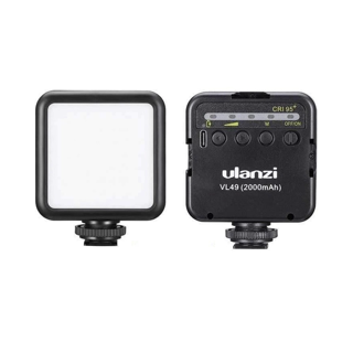 Ulanzi VL49 Mini LED Video Light ไฟติดหัวกล้อง มาพร้อมแบตเตอรี่ในตัว