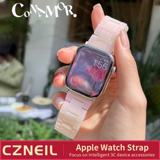 《พร้อมส่ง》สายนาฬิกาข้อมือเรซิ่น ลายหินอ่อน สําหรับ Iwatch 4 5 6 SE 7 44 มม. 40 มม. 41 มม. 45 มม.