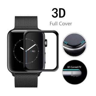 กระจกนิรภัย 3D  ปกคลุมเต็มรูปแบบ สำหรับ for Apple Watch Series 1 2 3 4 5 38 มม 42 มม 40 มม 44 มม