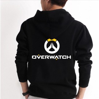 OVERWATCH คลุมด้วยผ้าแฟชั่นใหม่ Hoodies ซิปเสื้อกันหนาวหมวกท็อปส์เสื้อกันหนาวหมวกผู้ชาย