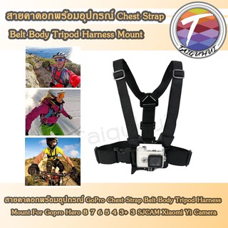 สายคาดอกพร้อมอุปกรณ์ GoPro Chest Strap Belt Body Tripod Harness Mount