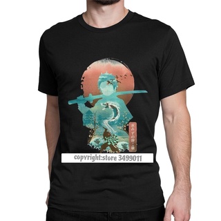 เสื้อขาว - Ukiyo ลมหายใจของปีศาจน้ําฆ่าเสื้อยืดผู้ชาย Tanjiro Kimetsu No Yaiba Kamado Inosuke ผ้าฝ้