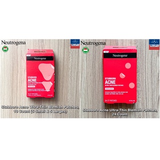 Neutrogena® Stubborn Acne Ultra-Thin Blemish Patches แผ่นแปะสิว นูโทรจีนา Acne Pimple Patch