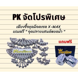 ชุดเซ็ตน็อตทั้งคัน Xmax สีเงิน