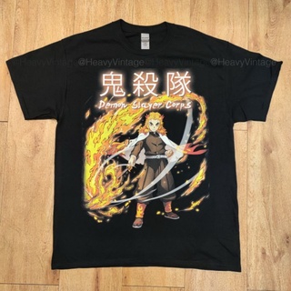 เสื้อยืดผ้าฝ้าย (เรนโงคุ เคียวจูโร่) DEMON SLAYER MOVIE ANIME BOOTLEG DTG (DIGITAL TO GARMENT) GILDAN ULTRA สกรีนดิจิตอล