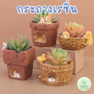กระถางเรซิ่นสัตว์ กระถางไม้อวบน้ำ กระถางแคตตัส กระถางเล็ก กระถาจิ๋ว กระถางต้นไม้ สัตว์