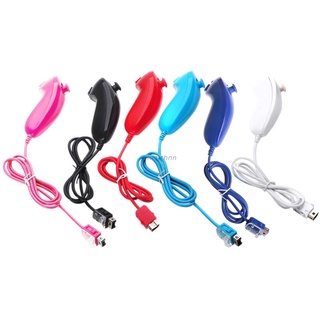 Ch [พร้อมส่ง] Nunchuck Nunchuk รีโมตควบคุมวิดีโอเกม สําหรับคอนโซล Wii 5 สี