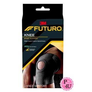 Futuro Sport Adjustable Knee Stabilizer (พยุงหัวเข่าปรับกระชับได้ สปอร์ต) สีดำ #3491