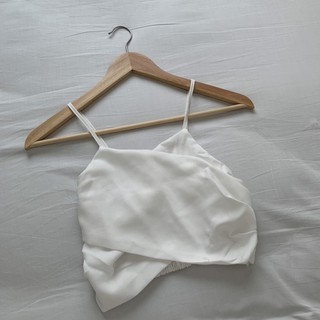 White Cute  Crop Top