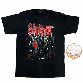 เสื้อยืดสกรีนลายSLIPKNOT ผ้าคอตตอน💯%ของแท้มือ1 พร้อมส่ง