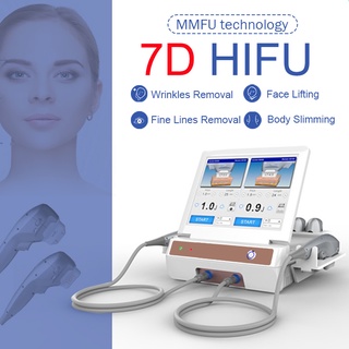 7D Ultrasound hifu Beauty Wrinkle Slimming Machine Intelligent Dual Control Focusing Ultrasound Facial Lifting Beauty Ma