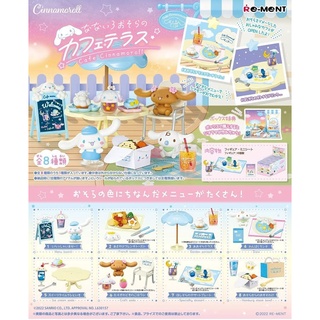 •พร้อมส่ง• Re-Ment Sanrio Characters Cinnamoroll Nanairo Sorora Cafe Terrace รีเมน ซินนามอนโรล