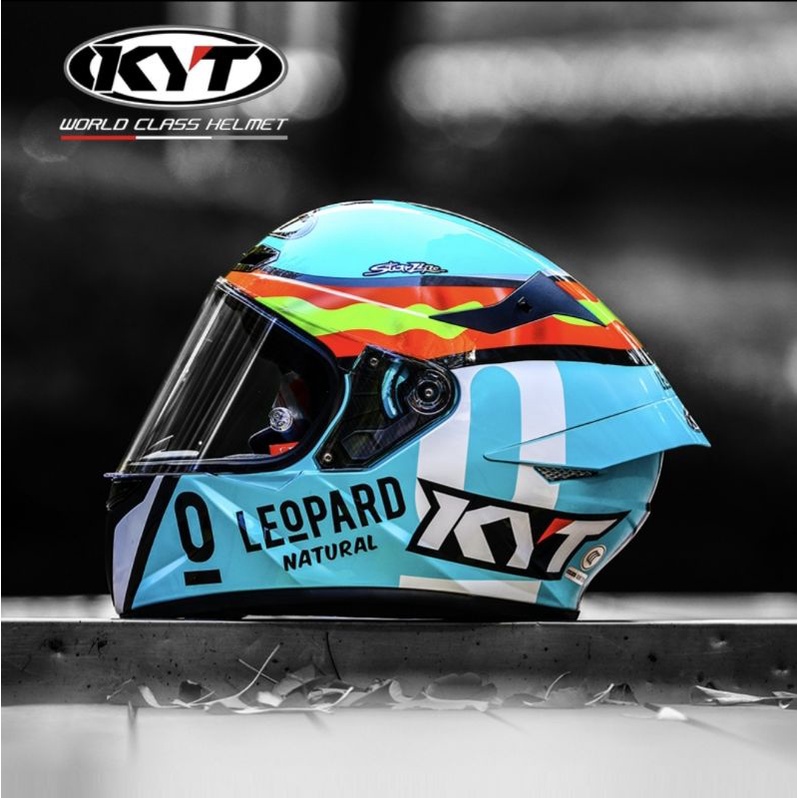 KYT TT Course หมวกกันน็อคเต็มใบ  Jaume Masia Leopard Replica