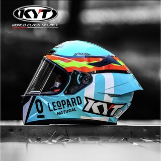 KYT TT Course หมวกกันน็อคเต็มใบ  Jaume Masia Leopard Replica