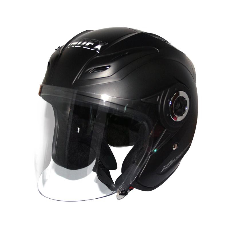 🔥*พร้อมส่ง*🔥 อินเด็กซ์ หมวกกันน็อกเต็มใบเปิดหน้า รุ่น TITAN4 สีดำแมท INDEX Helmet Open Face Model TITAN4 Blakc Mat Color