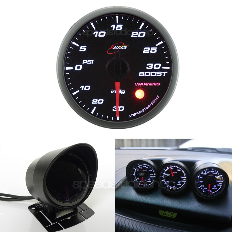 Racetech เกจวัดบูสท์ เทอร์โบ boost turbo gauge ขนาด 60 mm