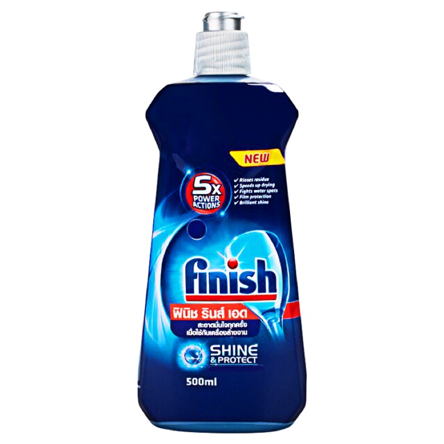 Finish น้ำยาแวววาวสำหรับเครื่องล้างจาน ขนาด 500ml
