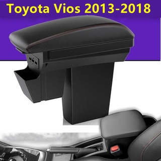 Toyota Vios 1.5 กล่องเก็บของที่เท้าแขนกลาง สไตล์คลาสสิก 14-18 ก่อนยก Vios ที่เท้าแขนคู่ กล่องเก็บของในรถ ของแท้ ดัดแปลง พร้อมฝาปิด