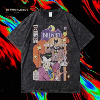 เสื้อยืดพิมพ์ลายแฟชั่น เสื้อยืดแขนสั้น ขนาดใหญ่ พิมพ์ลายการ์ตูน BATMAN และ JOKER CARTOON COMICS สําหรับผู้ชาย