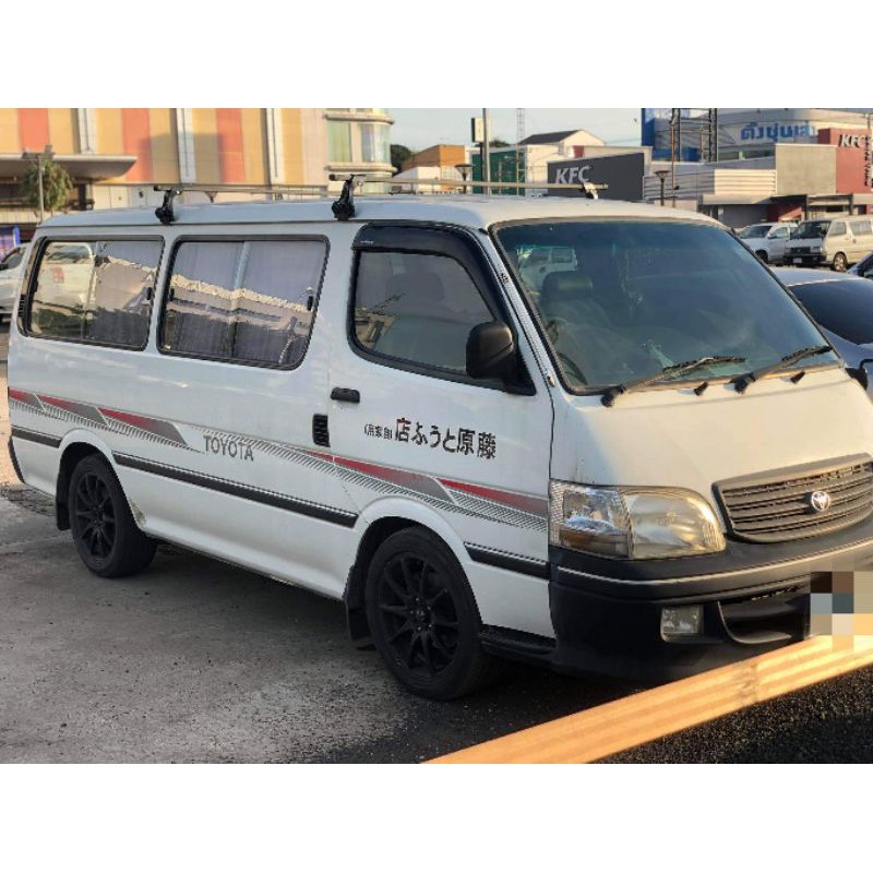 แร็คหลังคา Toyota Hiace หัวจรวดหลังคาเตี้ย โม่งน้อย [RGA]