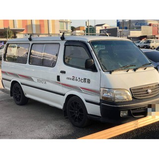 แร็คหลังคา สำหรับรถตตู้ Hiace หัวจรวดและโม่งน้อยหลังคาเตี้ย ของใหม่ ไม่เจาะหลังคา