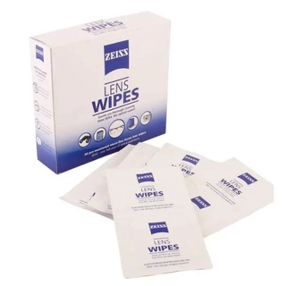 Zeiss Lens Wipes ผ้าเช็ดทำความสะอาด หน้ากล้อง-เลนส์ Lens Cleaning ของแท้มาตรฐาน Germany Carl Zeiss(แบ่งขาย12ชิ้น)