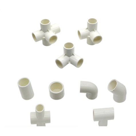1pcs Innerdiameter 20/25/32 มม.PVC 3Way/4Way/5Way/Cross/ข้อศอก/End Plug/ตรงสําหรับOuterdiameterwhite Pvcท่อ