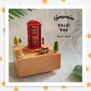 🎵 พร้อมส่ง 📮 The red telephone box Music Box กล่องดนตรี ตู้โทรศัพท์