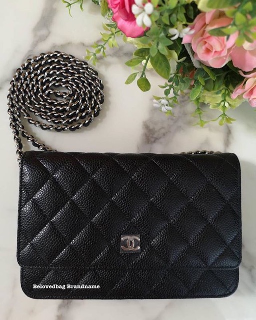 Chanel WOC Black Caviar SHW Holo26