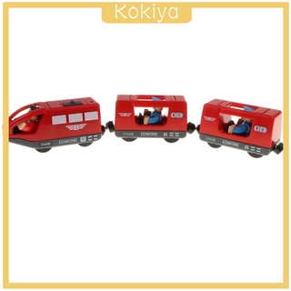 [KOKIYA] Electric Magnetic Train Set for Railway Wooden Tracks - Compatible with All