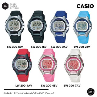 CASIO DIGITAL  LW-200 คาสิโอดิจิตอลกันน้ำมีไฟ เหมาะกับเด็กทั้งชาย-หญิง