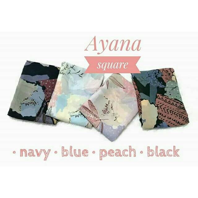 SQUARE HIJAB / FINE CHIFFON HIJAB / AYANA SQUARE