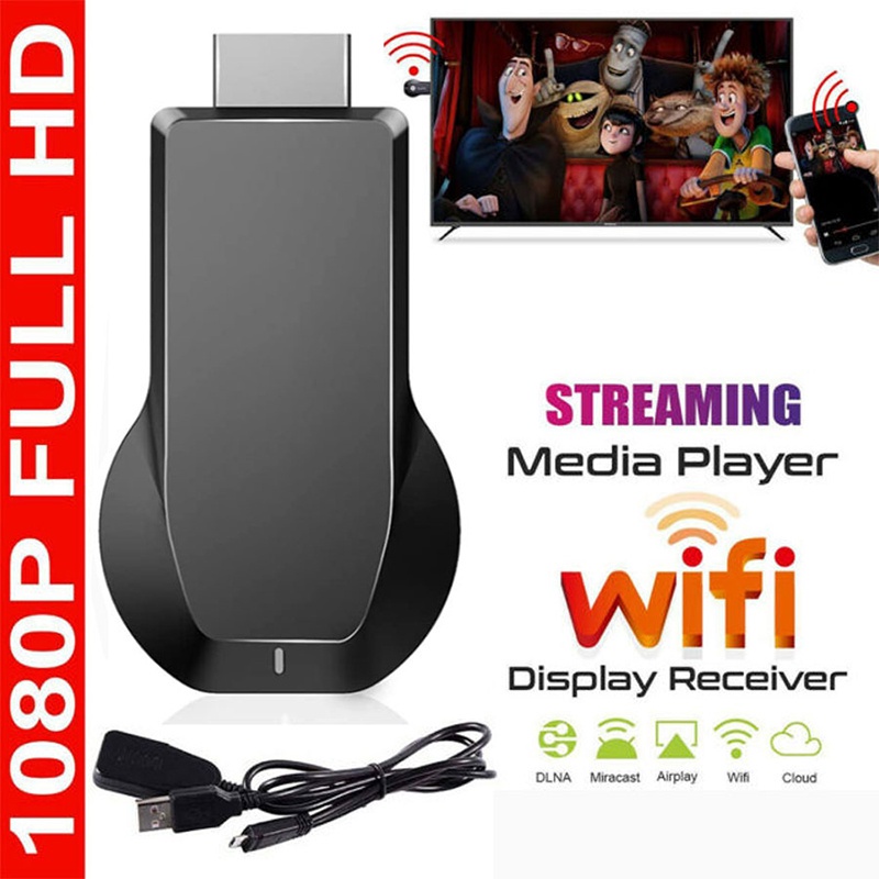 ไร้สาย M2 Plus Display โปรเจคเตอร์รุ่นหล่อตัวรับสัญญาณทีวี Miracast Airplay Ezmira Cloud DLNA Dongle