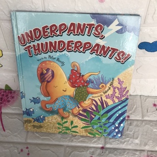 UNDERPANTS,THUNDERPANTS! หนังสือนิทานปกแข็งมือสอง-cb2