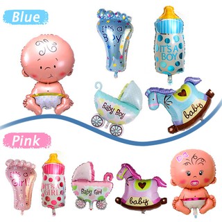 ลูกโป่งฟอยล์ ขนาดใหญ่ Lovely Boy/Girl Baby Shower 5 ชิ้น สำหรับประดับวันเกิด
