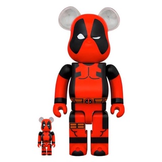 ♡ สินค้าพร้อมส่ง ของใหม่ ของแท้แน่นอน 💕🌈🎉 Be@rbrick Deadpool  400% + 100% ☺️