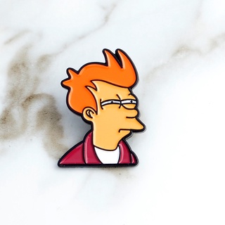 เข็มกลัด รูปการ์ตูนฟิลลิปส์ Futurama Philip J เข็มกลัด รูปหม้อทอดไร้น้ํามัน แบบตลก