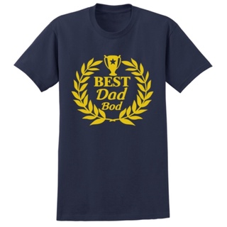 พร้อมส่ง เสื้อยืดคอกลม แขนสั้น ผ้าฝ้าย 100% พิมพ์ลาย Best Dad Bod หลากสี แฟชั่นฤดูร้อน สําหรับผู้ชายS-5XL