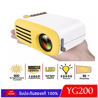 Nanotech YG200โปรเจคเตอร์1080P USB/SD/AV/HDMI สำหรับวิดีโอ/ภาพยนตร์/เกม