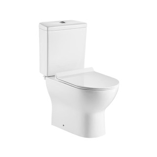 สุขภัณฑ์ 2 ชิ้น HAFELE 495.61.457 3/4.8L สีขาว 2-PIECE TOILET HAFELE 495.61.457 3/4.8L WHITE