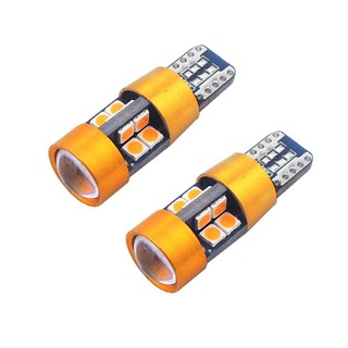 หลอดไฟ LED  สีเหลืองอำพัน รุ่น T10 168 194 2825 W5W 19smd
สำหรับรถยนต์