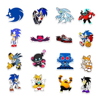 พร้อมส่งsonic the hedgehog game โซนิคเดอะเฮดจ์ฮ็อก Sega sticker สติกเกอร์กันน้ำรูปแบบที่แตกต่ 50ชิ้น