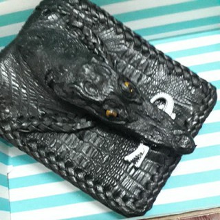 Alligator wallet  กระเป๋าสตางค์หนังจระเข้ vintage1944-236