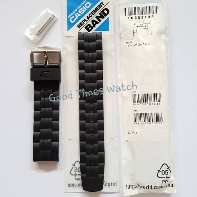 STRAP EDIFICE EF-550-1AV EF 550 คาสิโอแท้