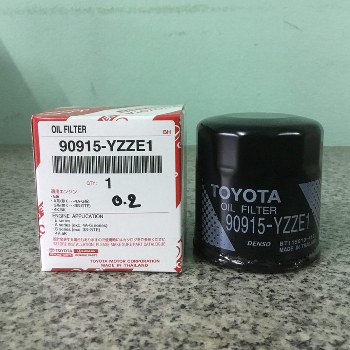 กรองน้ำมันเครื่อง Toyota AE101, AE111, 4A-FE, 5A-FE, Altis, Vios ลูกเหล็ก ยี่ห้อแท้ห้าง Toyota