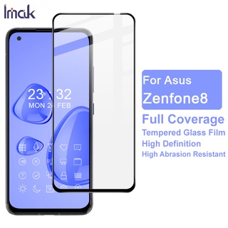 Original Imak ASUS Zenfone 8 ZS590KS กระจกนิรภัย กาวแบบเต็ม ฟิล์มกันรอยหน้าจอ