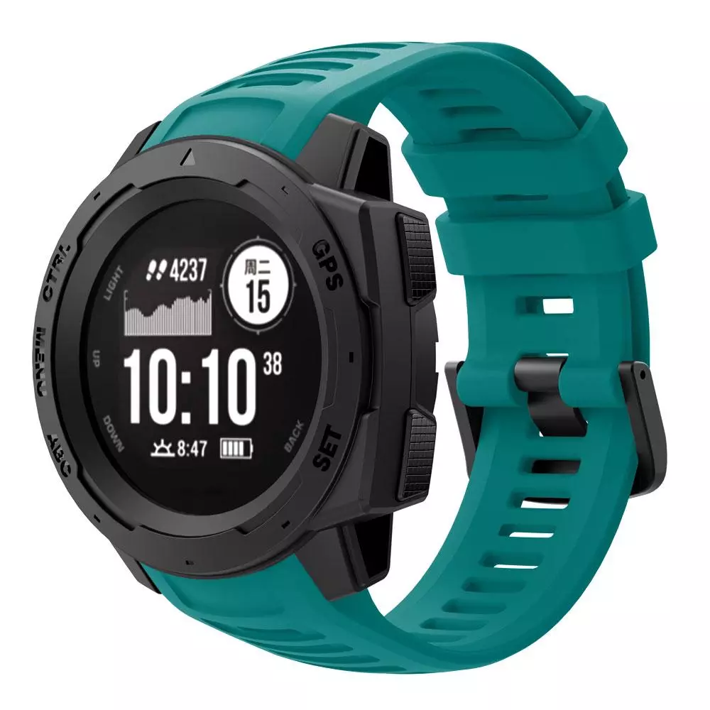 สายนาฬิกาข้อมือ ชนิดซิลิโคน สำหรับ Garmin Instinct ขนาด 22 มม.