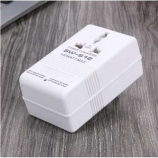 Di Shop Portable Travel US Plug 100W 110V-220V Power Converter Voltage Adapter (White)